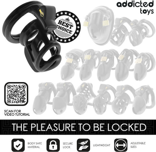 Addicted Toys Κλουβί Πέους σε Μαύρο Χρώμα