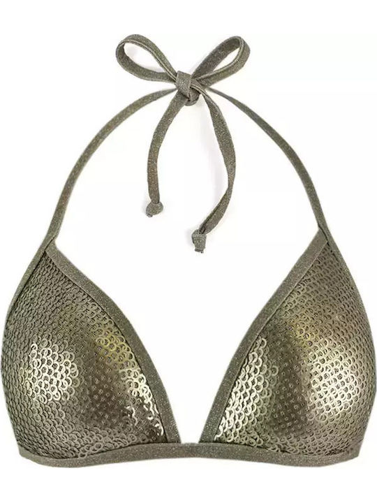 Bikini Τριγωνάκι B Cup με Ενίσχυση Καφέ