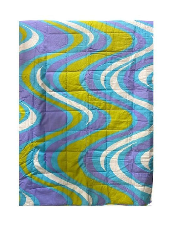 Limneos Κουβερλί Υπέρδιπλο Πολύχρωμο 220x240cm