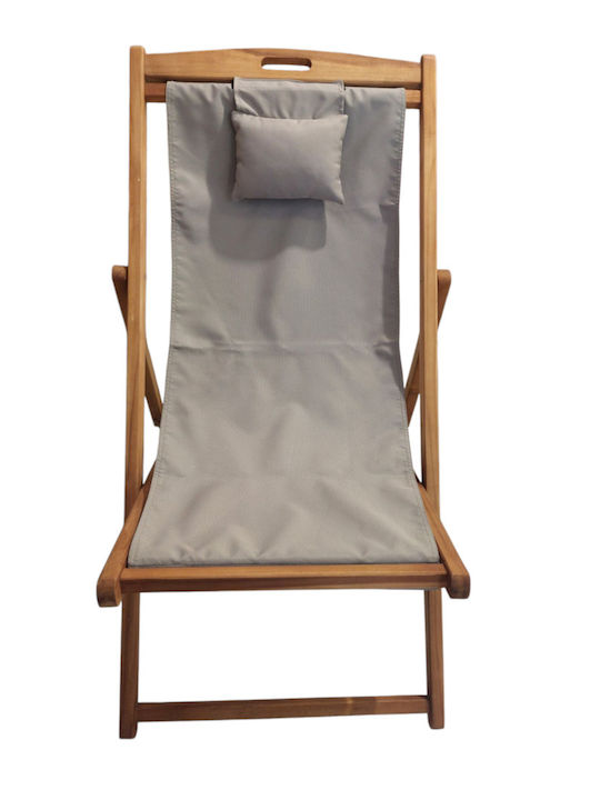 Deckchairs Wooden Mocha 65x110x72cm