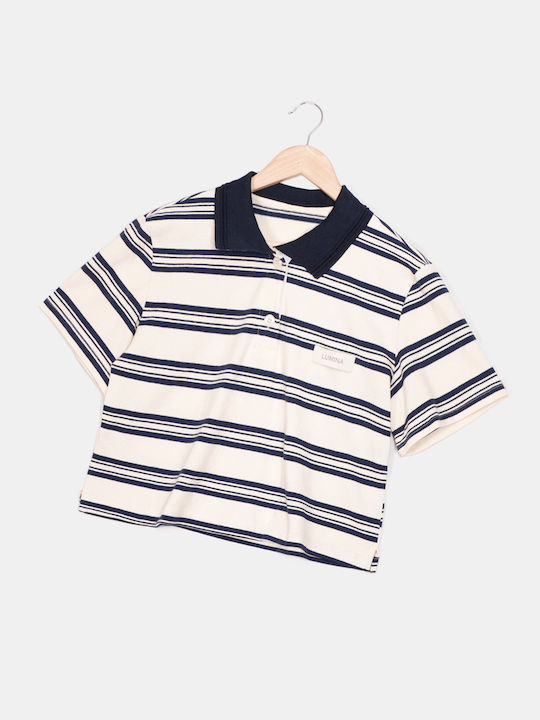 Bluze damă T-shirt cu guler bej bej