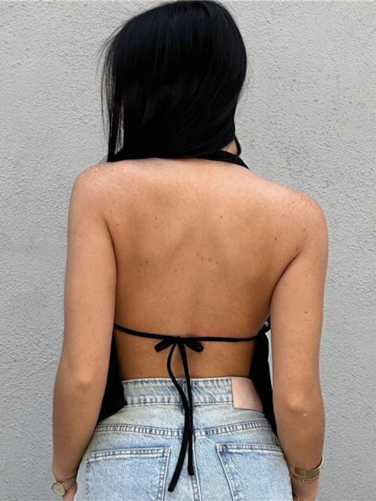 Γυναικείο Crop Top Μαύρο