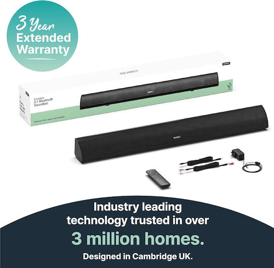 Majority Snowdon II Soundbar 2.1 Bluetooth 120W mit Fernbedienung Weiß