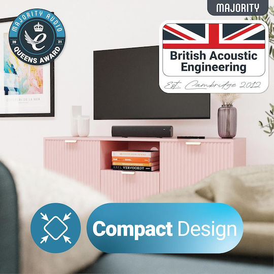 Majority Bowfell Soundbar 2.1 Bluetooth 50W cu Telecomanda Negru
