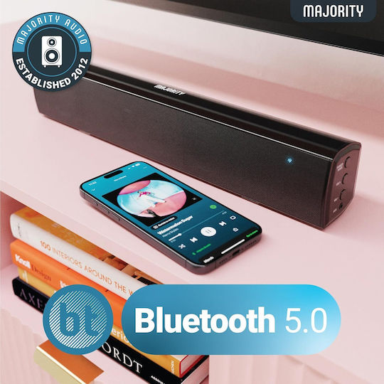 Majority Bowfell Soundbar 2.1 Bluetooth 50W cu Telecomanda Negru