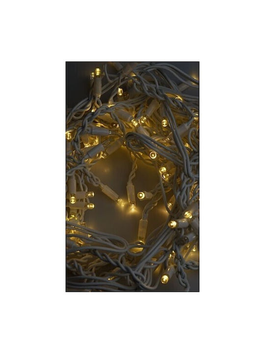 Instalare de Crăciun 50 M 1200 Luminite de Crăciun Ploaie Alb Cald Flashing Sursă de Alimentare Conectabil Extensie de 6.5 M Inclusă Cablul de Cauciuc Alb 220v Flippy