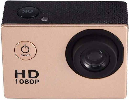 32GB Екшън камера HD (720p) Водоустойчива (с Калъф) Златиста