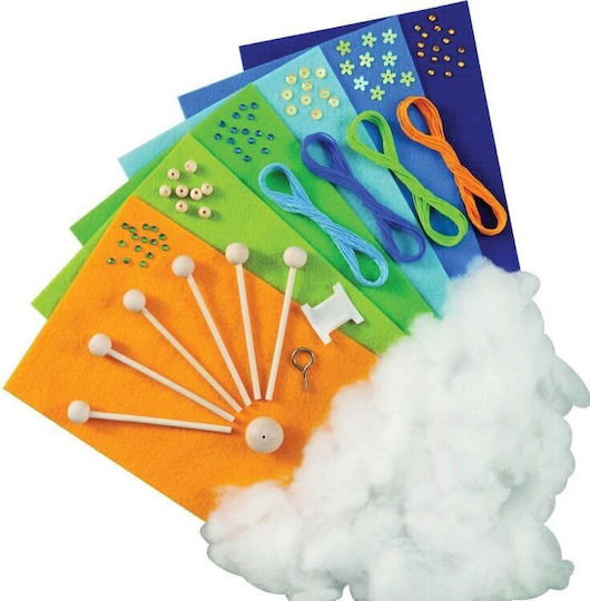 Folia Kinderhandwerk 384746 Set zur Herstellung von Mobiles 86Stück