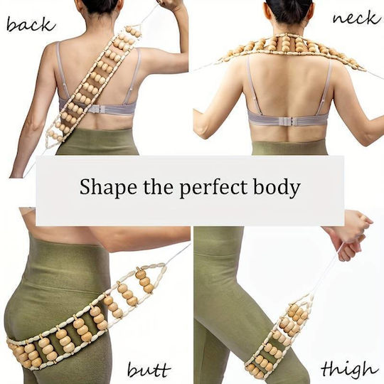 Ξύλινα Εργαλεία Μασάζ Μαδεροθεραπεία Wood Therapy Massage Set 3τμχ