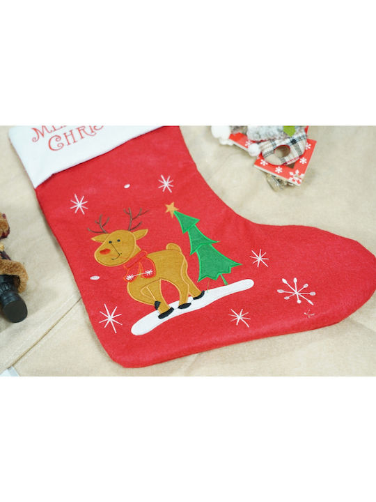 Geschenk-Socken Flippy Rentier Muster Rote Größe 19x38 cm Textil Innenraum