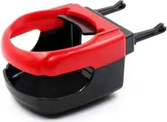 Car Cup Holder 1 Position for AC Vents in Red Color