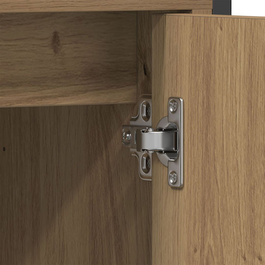 vidaXL Blat Blat fără Lavoar, cu Oglindă & Coloană Oak