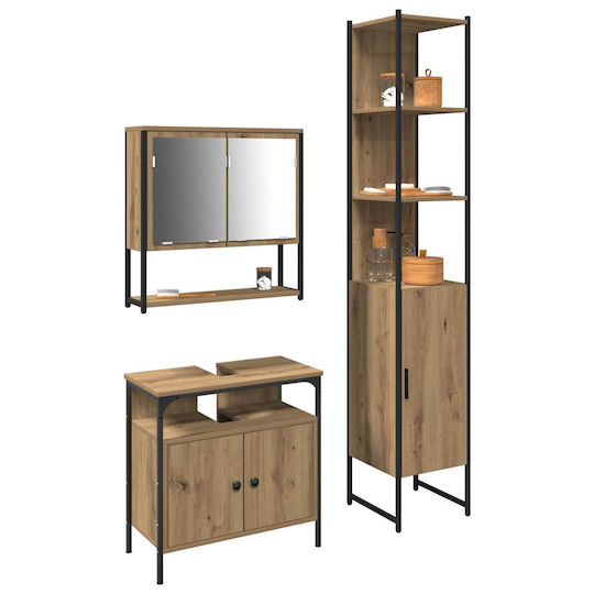 vidaXL Шкаф без Мивка Oak