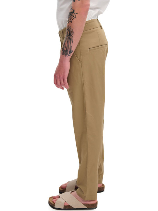 Perth Men's Chinos Elastic in Straight Leg Style Beige