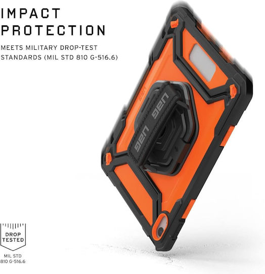 UAG Plasma Flip Cover Rotating Durable Orange Apple iPad 10.9 2022 Apple iPad 11 2025