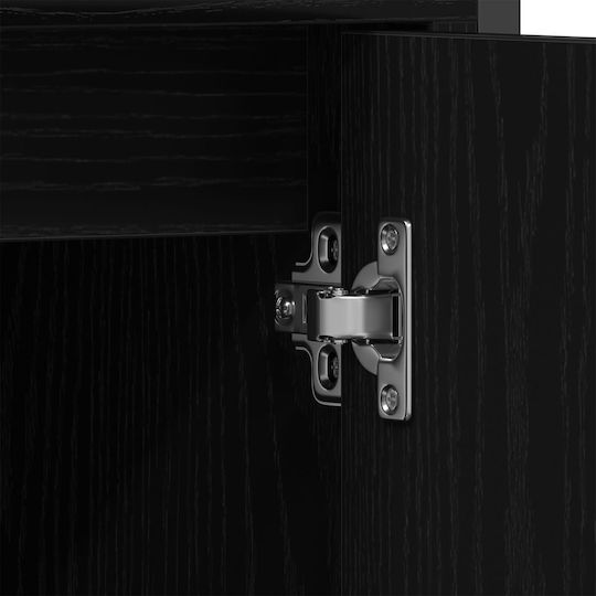 vidaXL Blat Blat fără Lavoar, cu Oglindă & Coloană Black Oak