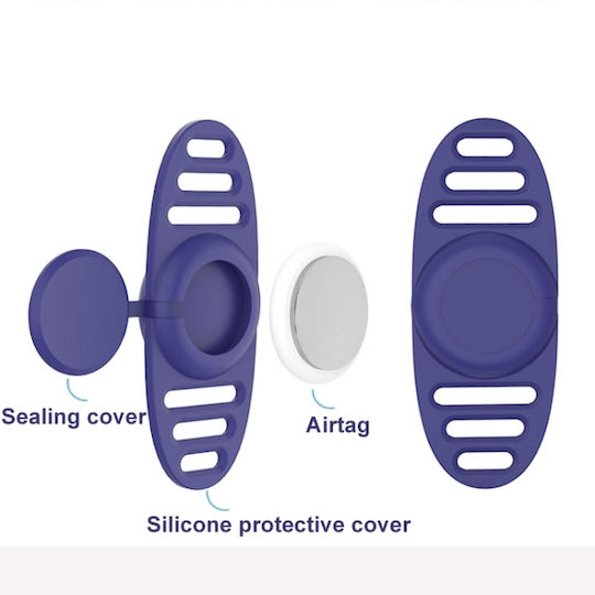 Husă Silicon pentru AirTag în culoarea Violet