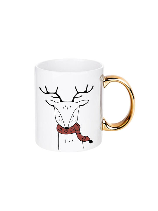 Handmade Christmas Mug Deck Halls 1 Piece Handmade Christmas Mug Deck Halls 1 Piece