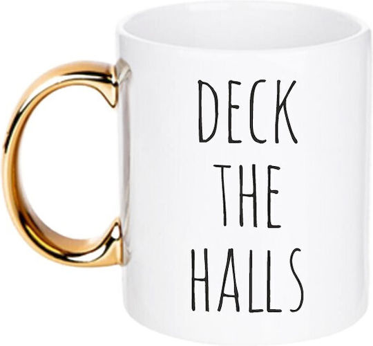 Χειροποίητη Χριστουγεννιάτικη Κούπα Deck Halls 1 Τεμ