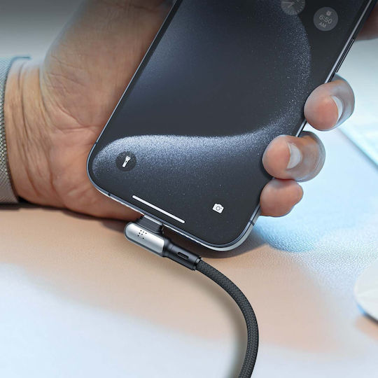 Voltme Braided USB 2.0 Cable USB-C male - USB-C 60W PD Μαύρο 1.2m C2069