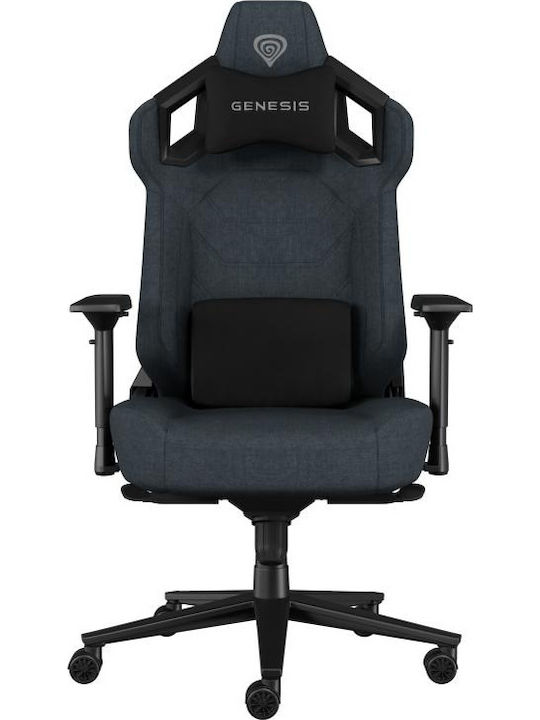 Genesis Nitro 800 Fabric Gaming Chair with Adjustable Arms Gray