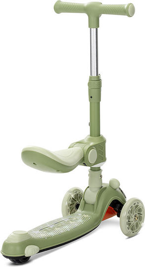 Lorelli Kids Scooter Foldable Swiftie 3-Wheel with Seat for 3+ Years Green