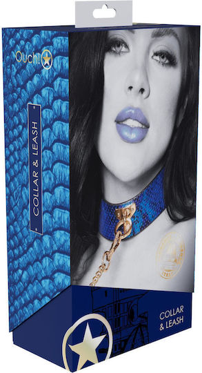 Halsband in Blau Farbe