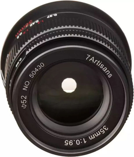 7artisans Crop Camera Lens 35mm f/0.95 Photoelectric Steady for Nikon Z Mount Black