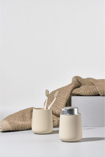 Zone Denmark Nova Porcelain Cup Holder Countertop Wheat Wheat