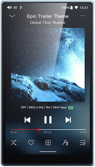 Fiio MP3 Player with Touch Screen Blue