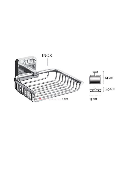 Karag Quattro Soap Dish Silver