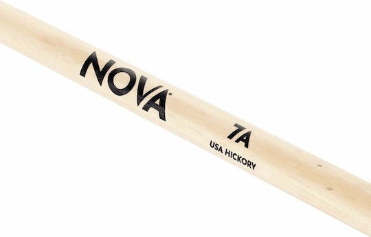 Vic Firth Hickory Μπαγκέτες Ντραμς Nova 7A με Σχήμα Μύτης Oval