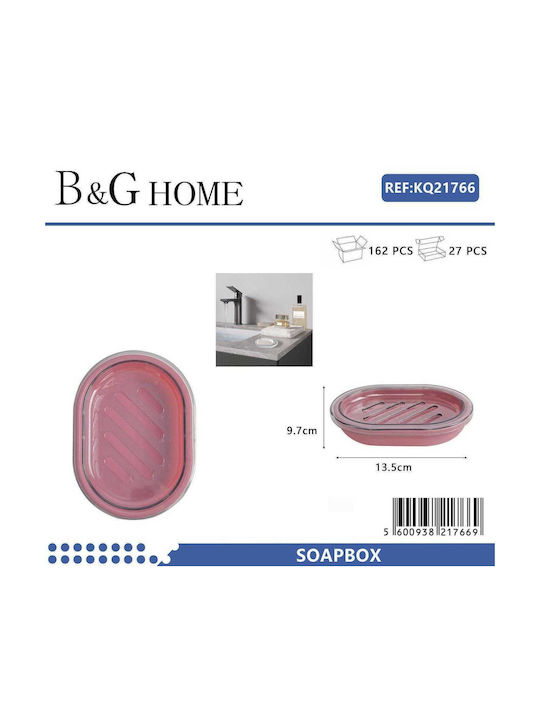 501954 Tavă de săpun Plastic Roz 56009389