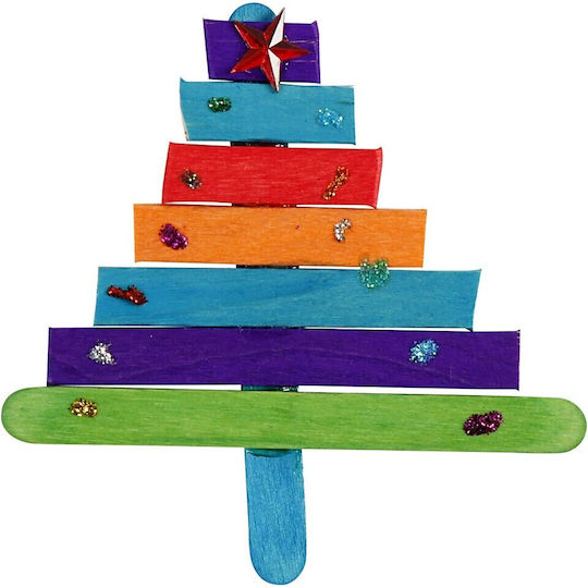 Creativ Company Artă și Meserii Glitter And Wood Sticks Mega Set