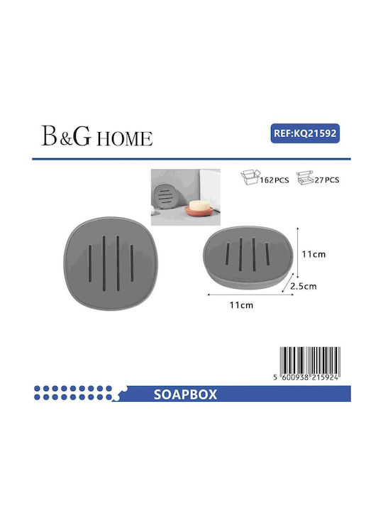 502116 Soap Dish Plastic Gray