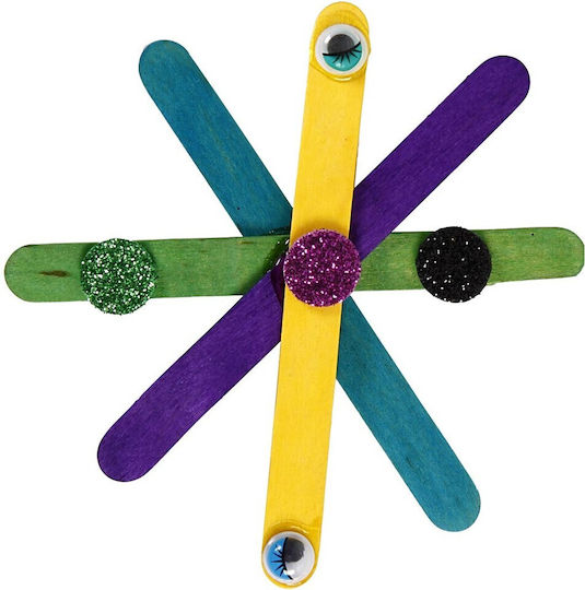 Creativ Company Artă și Meserii Glitter And Wood Sticks Mega Set