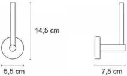 Karag Uno Επιτοίχια Χαρτοθήκη Inox White Matt
