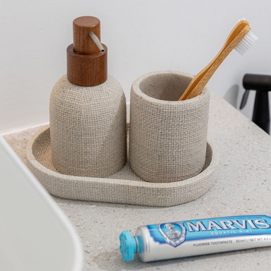 Estia Tabletop Cup Holder made of Resin Beige