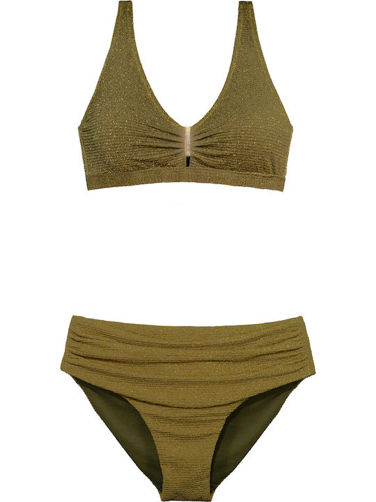 Bikini Top F Cup Khaki