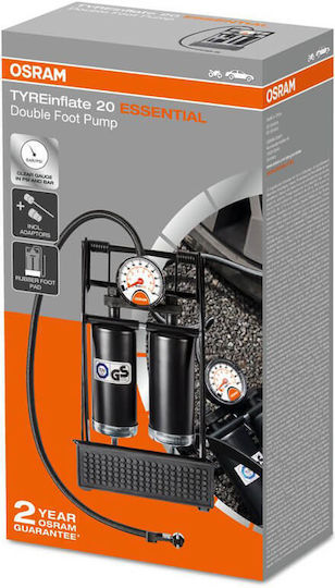 Osram 0032526 Τρόμπα Αέρος Ποδιού με Μανόμετρο