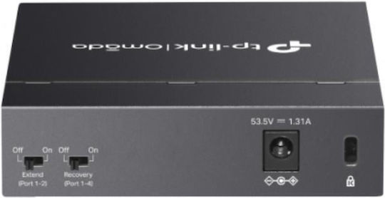 TP-LINK Omada DS105GP v1 Unmanaged L2 PoE+ Switch με 4 Θύρες Gigabit (1Gbps) Ethernet και 4 SFP Θύρες