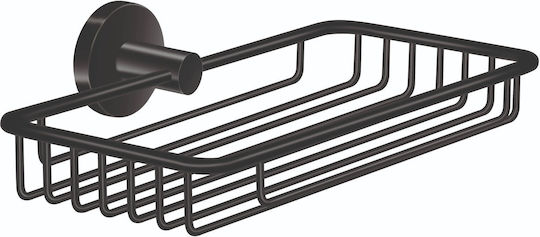 Sanco Twist Σπογγοθήκη Επιτοίχια Μεταλλική Black Mat