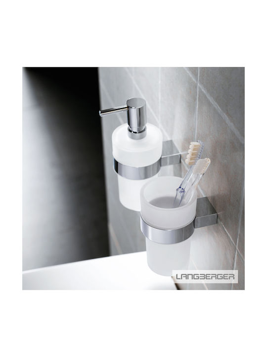 Langberger Series 280 Glass Cup Holder Wall Mounted Silver