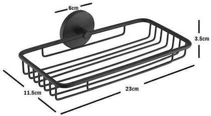 Viospiral Novo Estelle Metallic Sponge Holder Wall Mounted Black