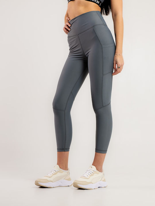 Women's Cropped Training Legging Gray
