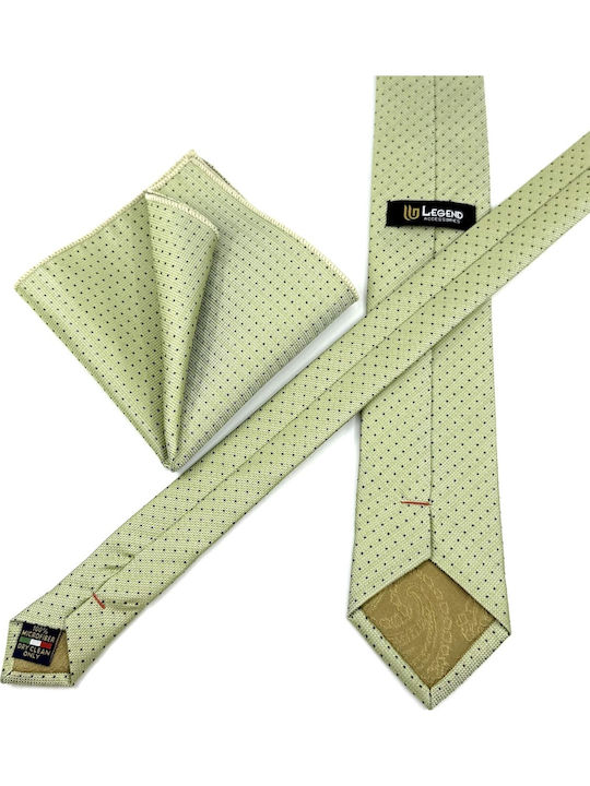 Legend Accessories Set de Cravată pentru Bărbați Tipărit în Culorea Verde