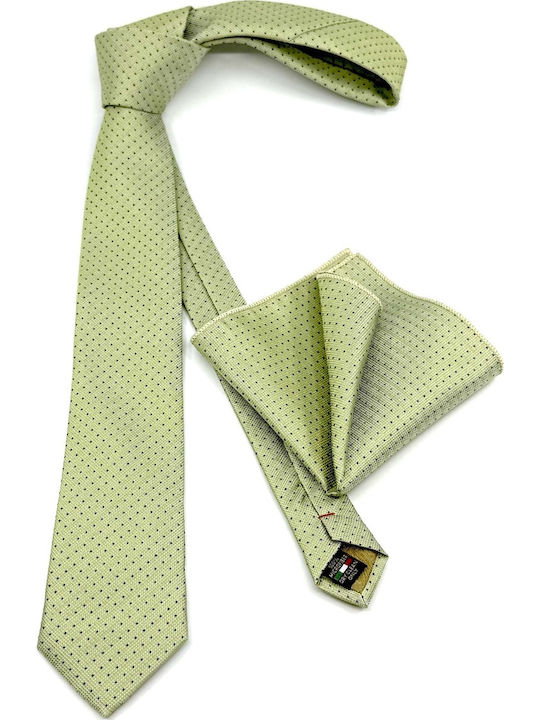 Legend Accessories Set de Cravată pentru Bărbați Tipărit în Culorea Verde