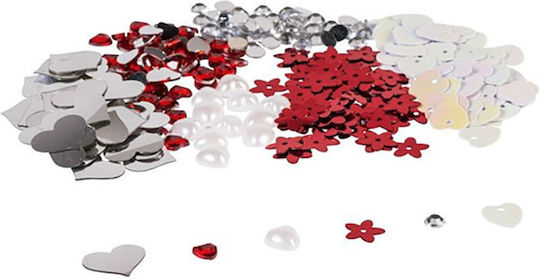 Perlen Pailletten Knorr Prandell Deco Mix Herzen Set mit 6 Designs 21-80 015 04