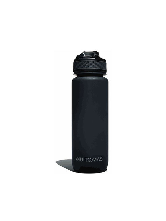 Muitomas Sticla de apa Plastic 750ml Negru
