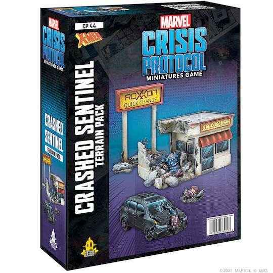 Пакет с терен Разбил се Сентинел за Marvel Crisis Protocol